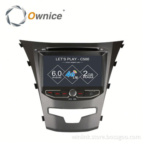 Ownice Android 6.0 Cortex A53 4core car dvd with gps for SSANGYONG KORANDO support OBD DVR